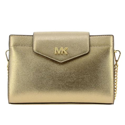 michael kors clutch rose gold|Michael Kors women's gold clutch.